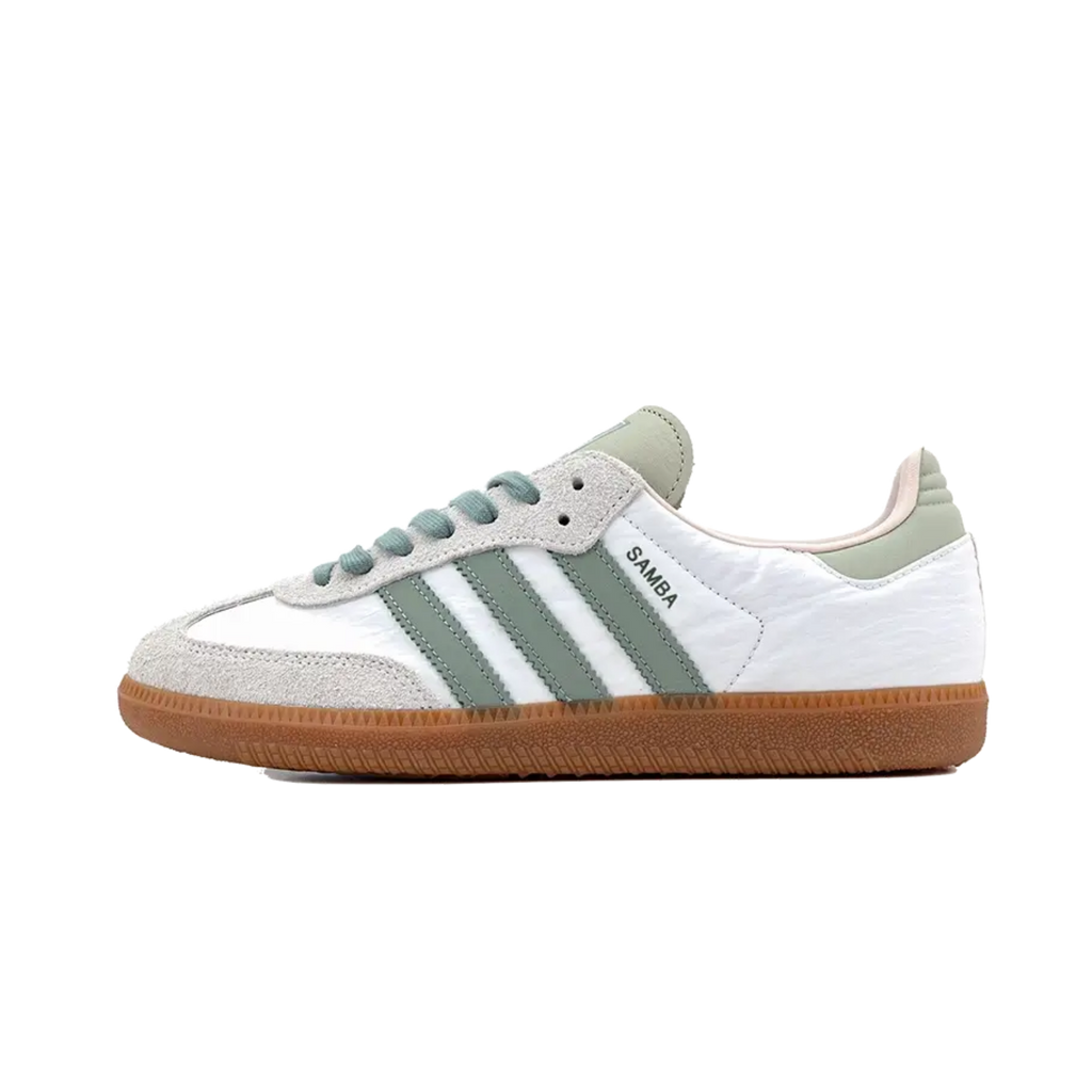 Adidas Samba OG Cloud White Silver Green