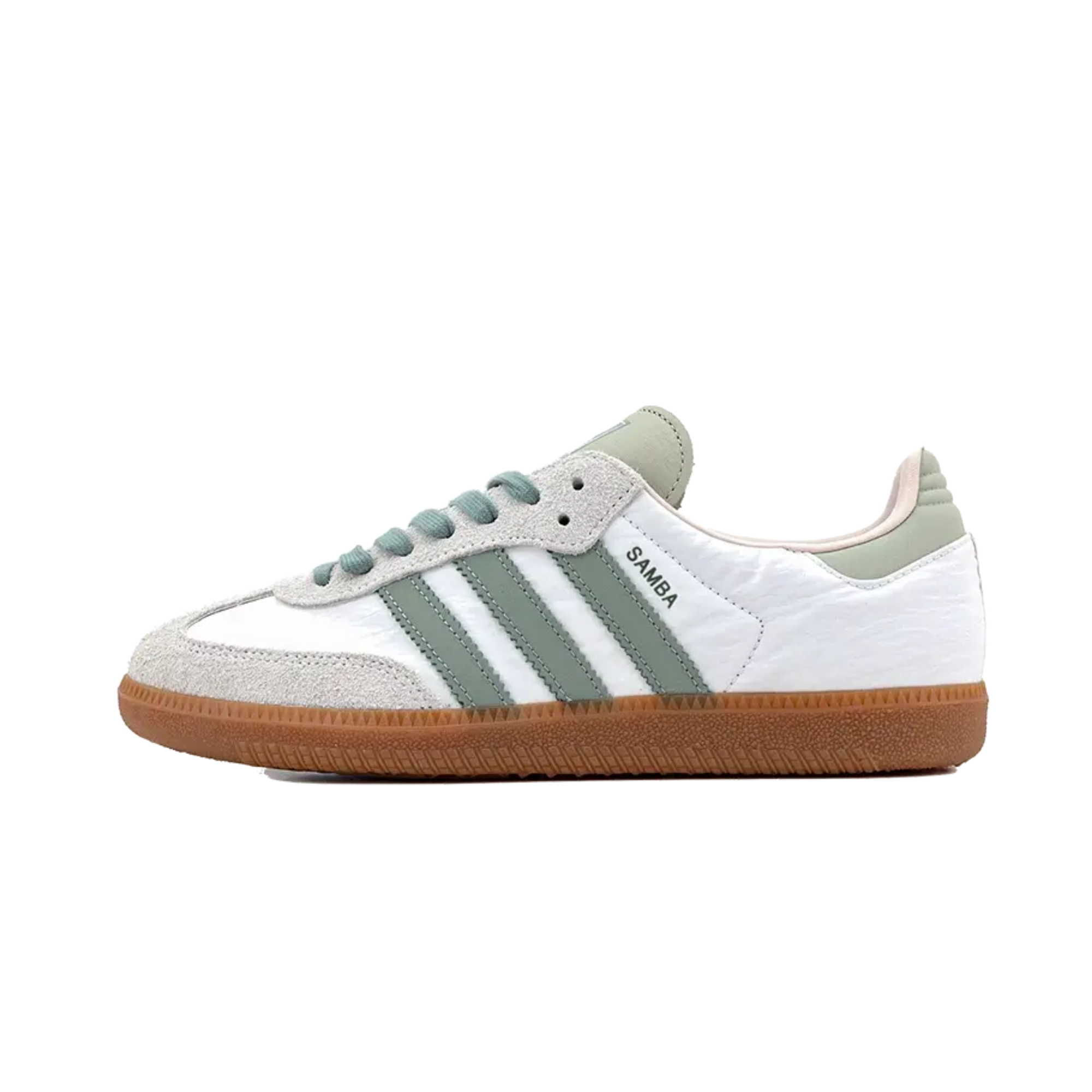 Adidas Samba OG Cloud White Silver Green