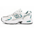 New Balance 530 White Silver Metallic Green