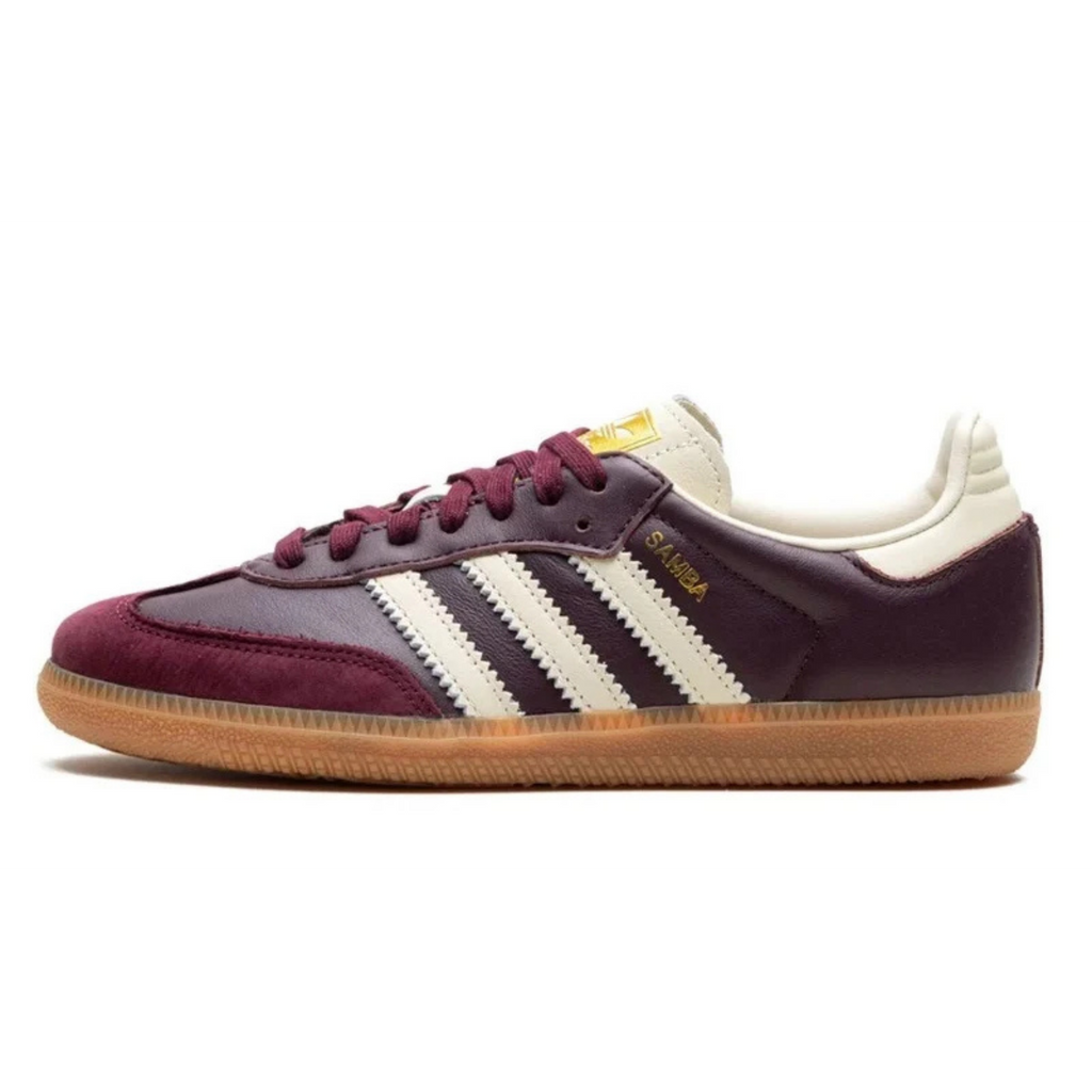 Adidas Samba OG Maroon Gold Metallic