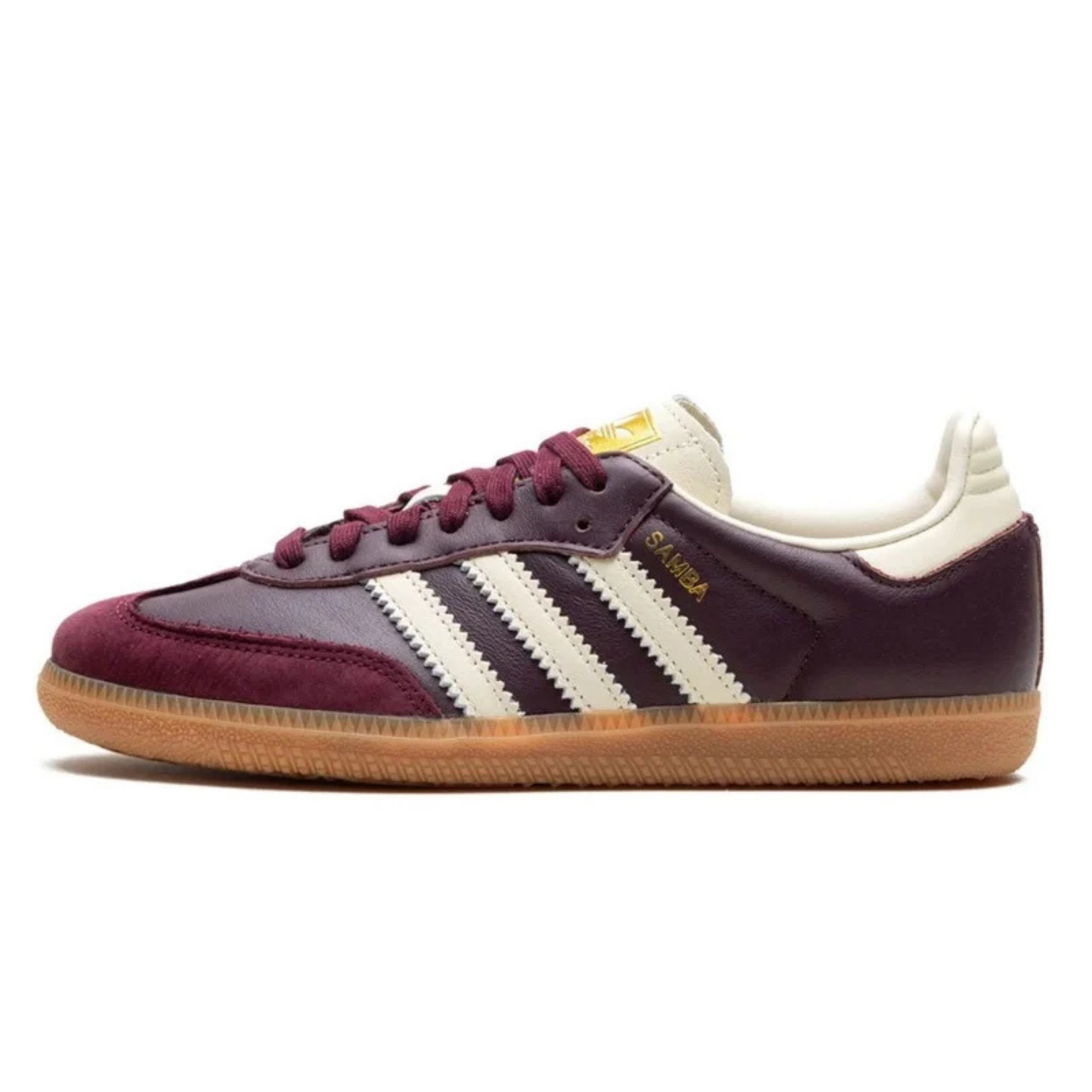 Adidas Samba OG Maroon Gold Metallic