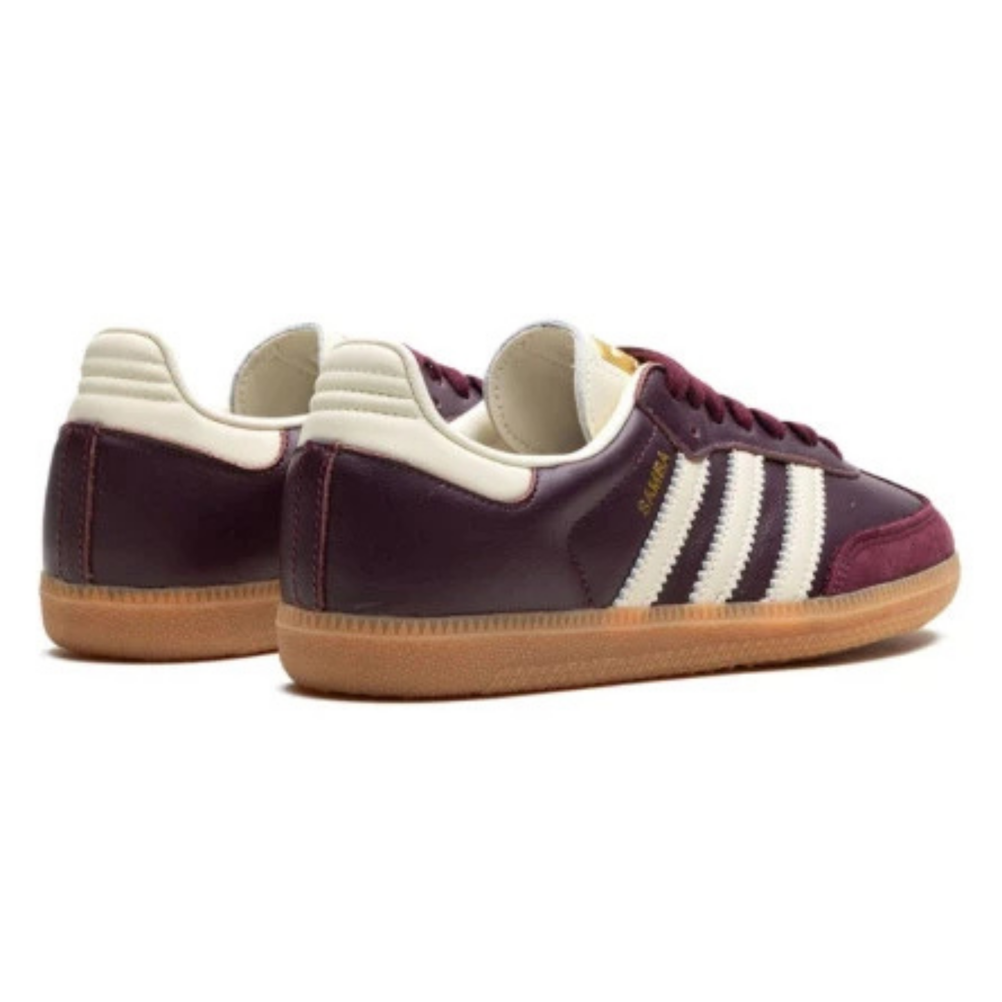 Adidas Samba OG Maroon Gold Metallic