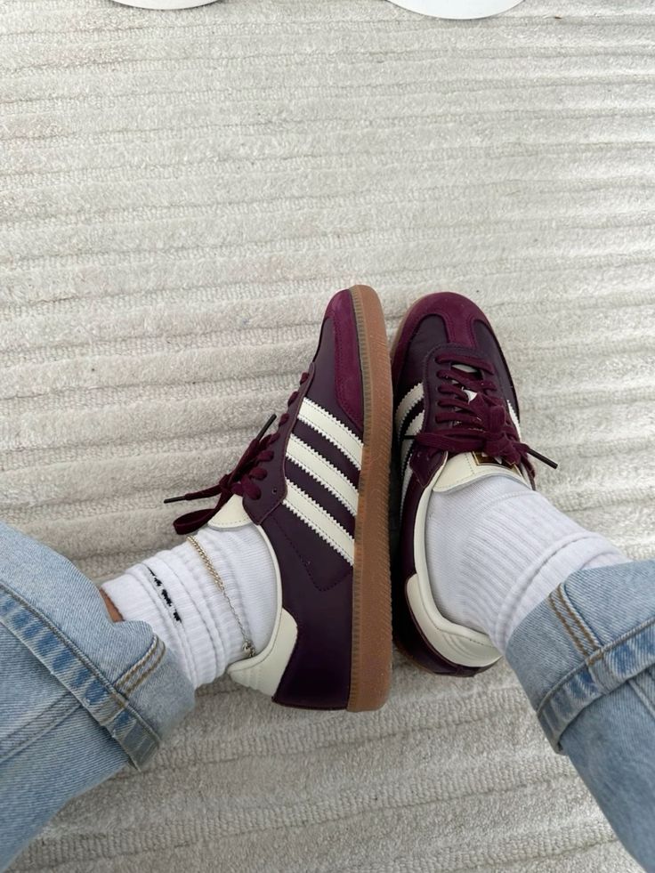 Adidas Samba OG Maroon Gold Metallic